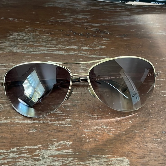 Marc by Marc Jacobs MMJ 119/S 0Q4G 02 gold/brown half rim aviator sunglasses